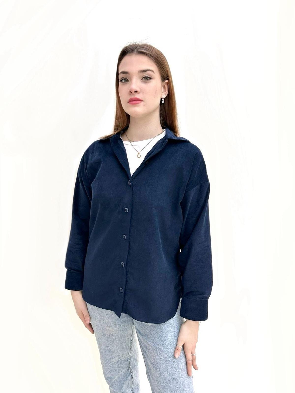 Blue Corduroy Shirt